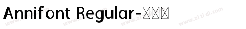 Annifont Regular字体转换